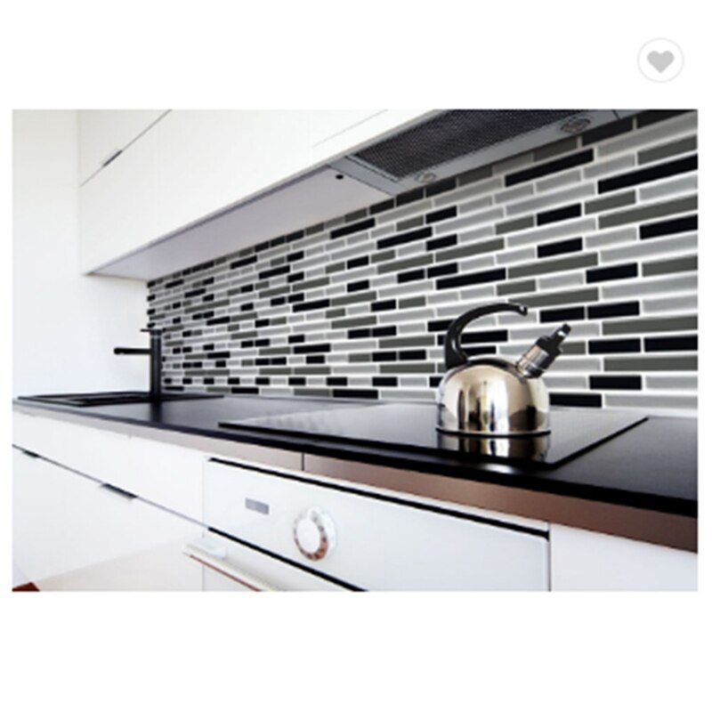 3d veggklistremerker murstein tapet fliser til kjøkken dårlig backsplash anti-fliser hjemmeinnredning 28 x 23.5cm