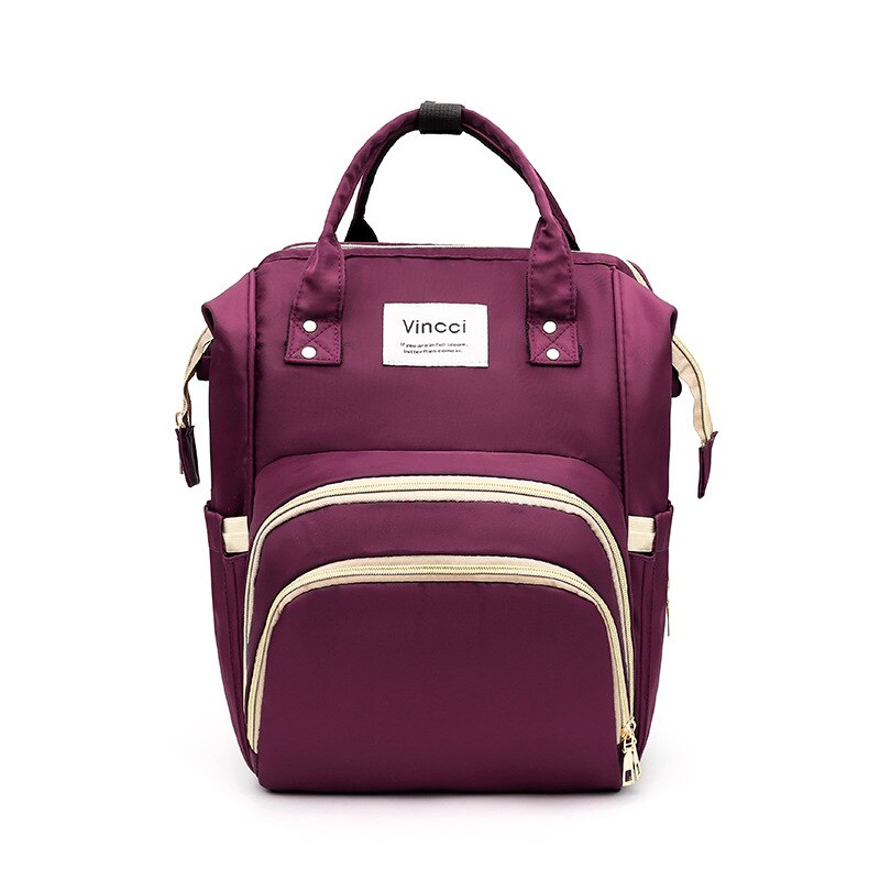 Luiertas Multifunctionele Massa Schouders Moderne En Trendy/Vrouwen Stijl Zwangere Vrouwen Nat En Droog scheiding Dubbele P: Purple