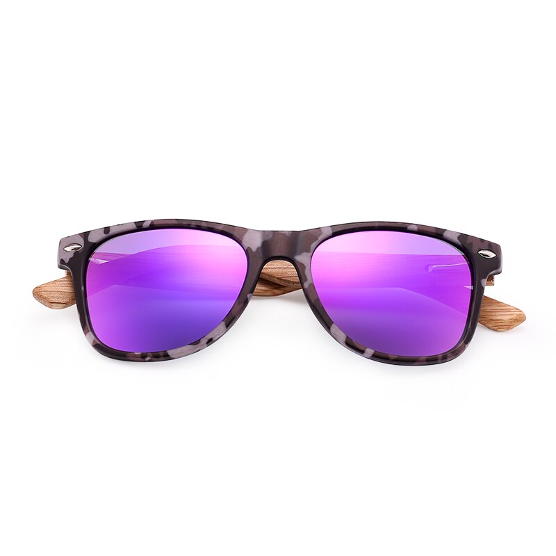 Gafas de sol de madera para niños HU accesorios de gafas para niñas gafas de sol rectangulares espejo uv400 lente GR1005: NO.3