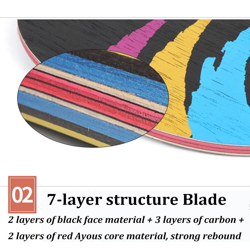 1PC Ping Pong Racket Blade CS FL Long Short Handle Table Tennis Paddle DIY Blade For Beginner Advanced Training