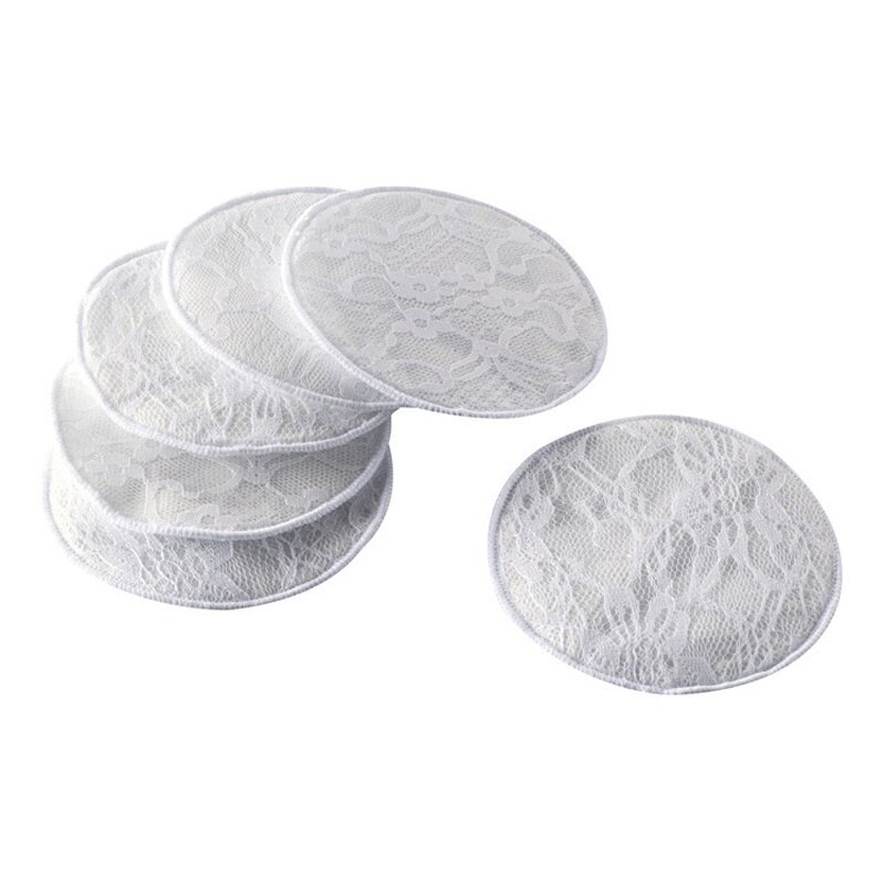 6 Pcs Feeding Breast Pads Cotton Washable Reusable Soft Absorbent Leak-proof Breastfeeding Nursing Bra Pad Nursing Accessories