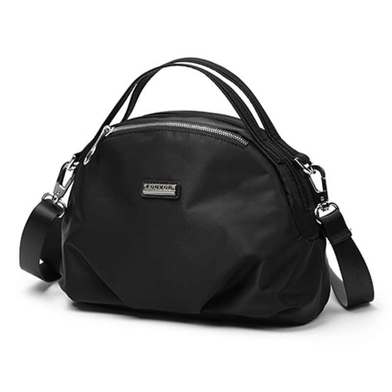 Fouvor Frauen Handtasche Weibliche Oxford Taschen Handtaschen Damen Tragbare Schulter Tasche Büro Damen Hobos Tasche Totes: Schwarz