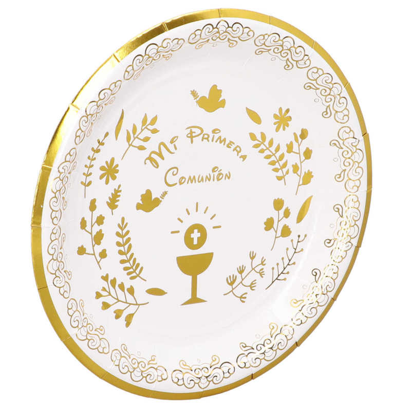 Disposable Food Plates Paper Plate Cut Proof for Picnic for Party