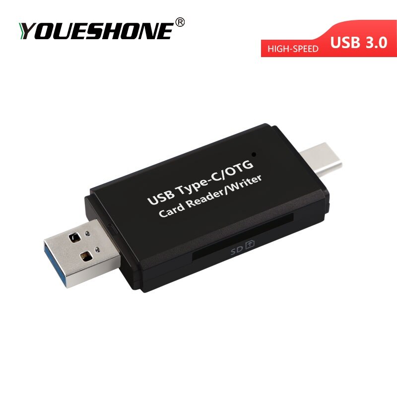 Typ-c-lesegerät und usb 3 in 1 otg-kartenleser, micro-sd-usb 3.0 -hochgeschwindigkeits-universal-otg-tf/sd-adapter für computer-erweiterungsheader