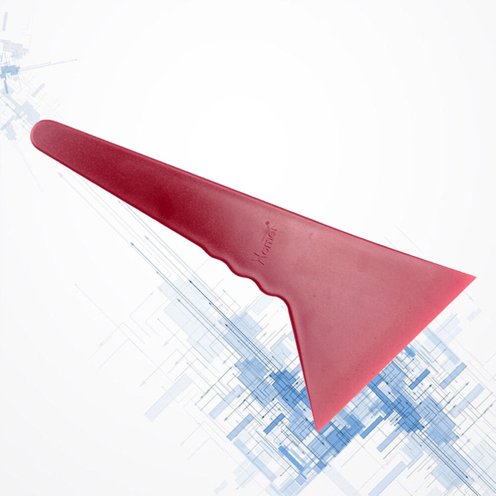Car Film Applying Tool Window Cleaning Scraper Adhesive Remover Film Change Color Tool (Dark Red)