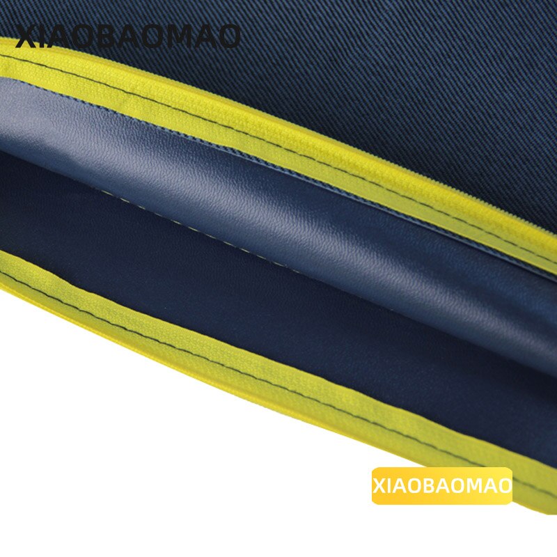 A4 Document File Bag Double-layer Large Capacity Canvas Student Stationery Bag Business Document Organizer Filing Products