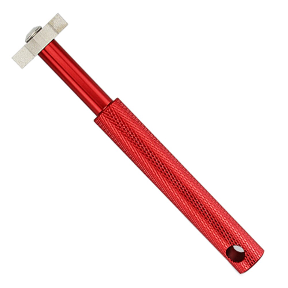 Golf groove tool golf iron wedge club groove sharpener cleaner golf club clear tool vu blade 6 farve golf tilbehør: Rød