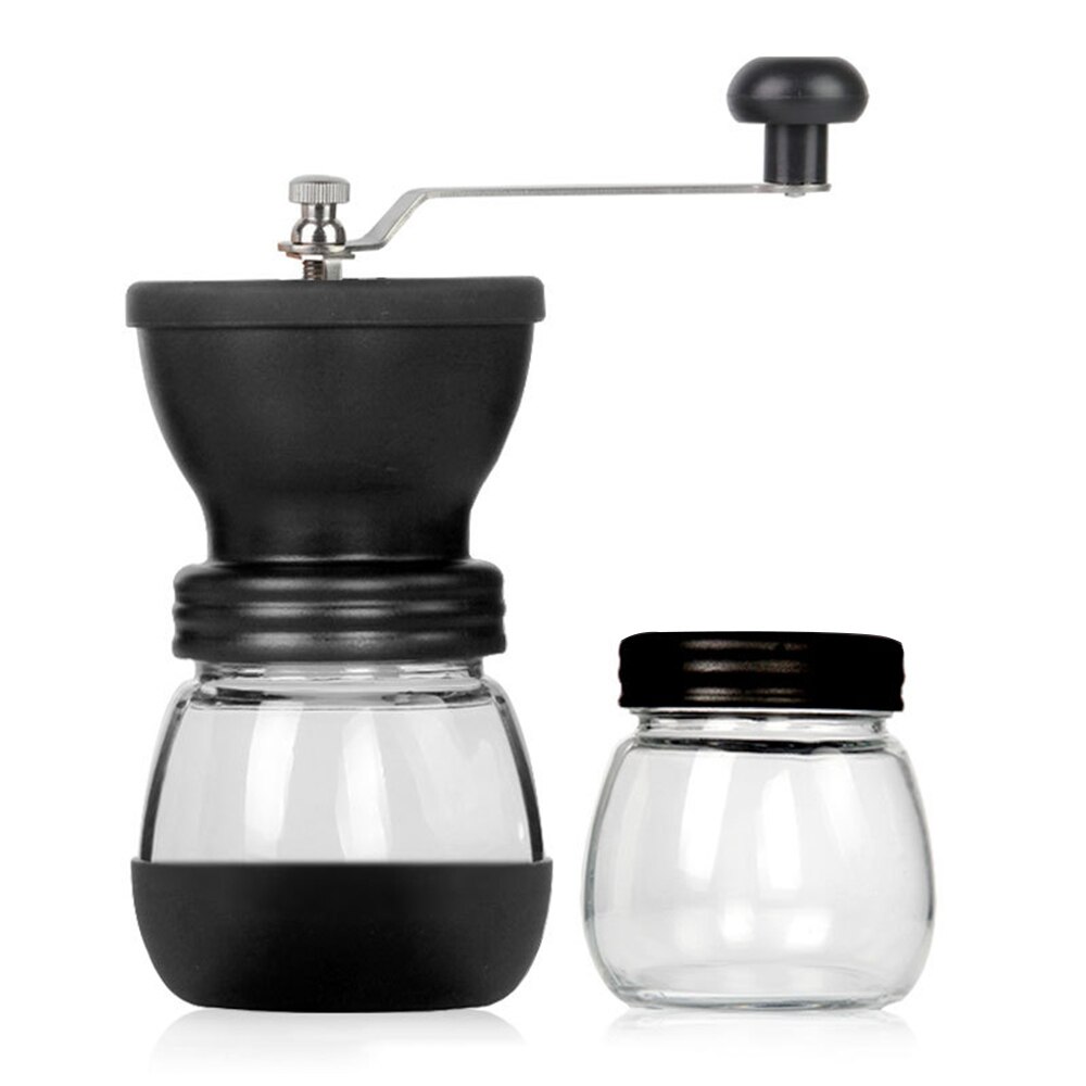 Stainless Steel Manual Coffee Grinder Stainless Steel Burr Grinder Conical Coffe Bean Manual Coffee Milling Machine: D