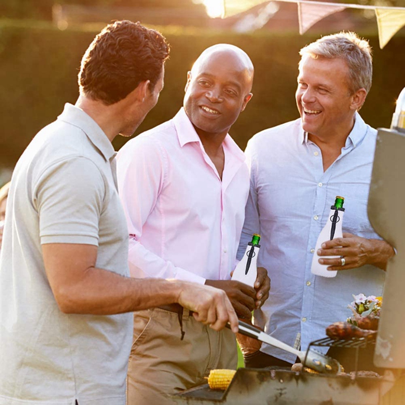 Beer Bottle Cover Sleeve Neoprene Beer Cooler Cover Insulator Sleeve with Zipper for 12 Oz/330Ml Bottles,Party