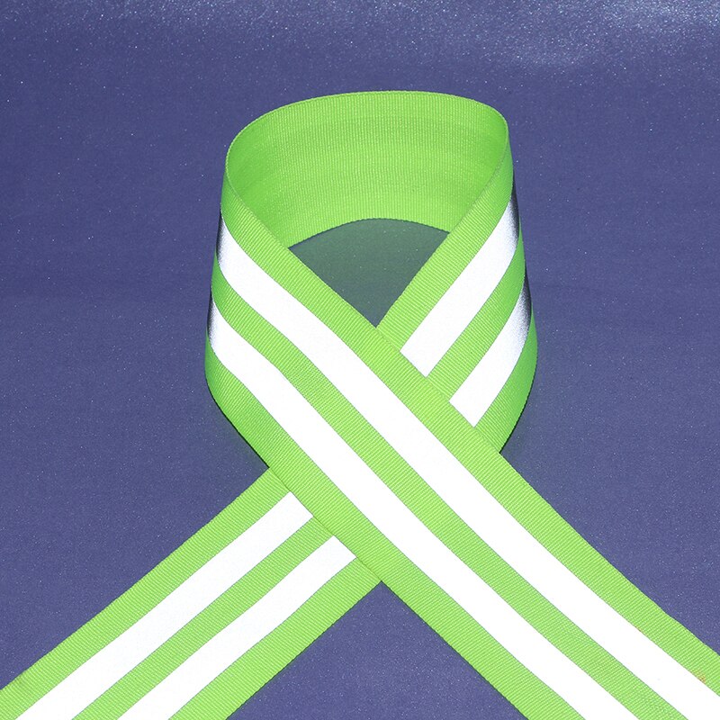 Double strip Fluorescent Reflective Fabric Ribbon ... – Vicedeal