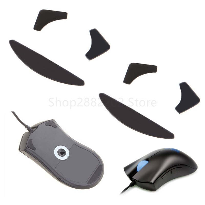 2 Sets 0.6mm Mouse Feet Skates Mouse Pads for Razer DeathAdder Mouse Skates
