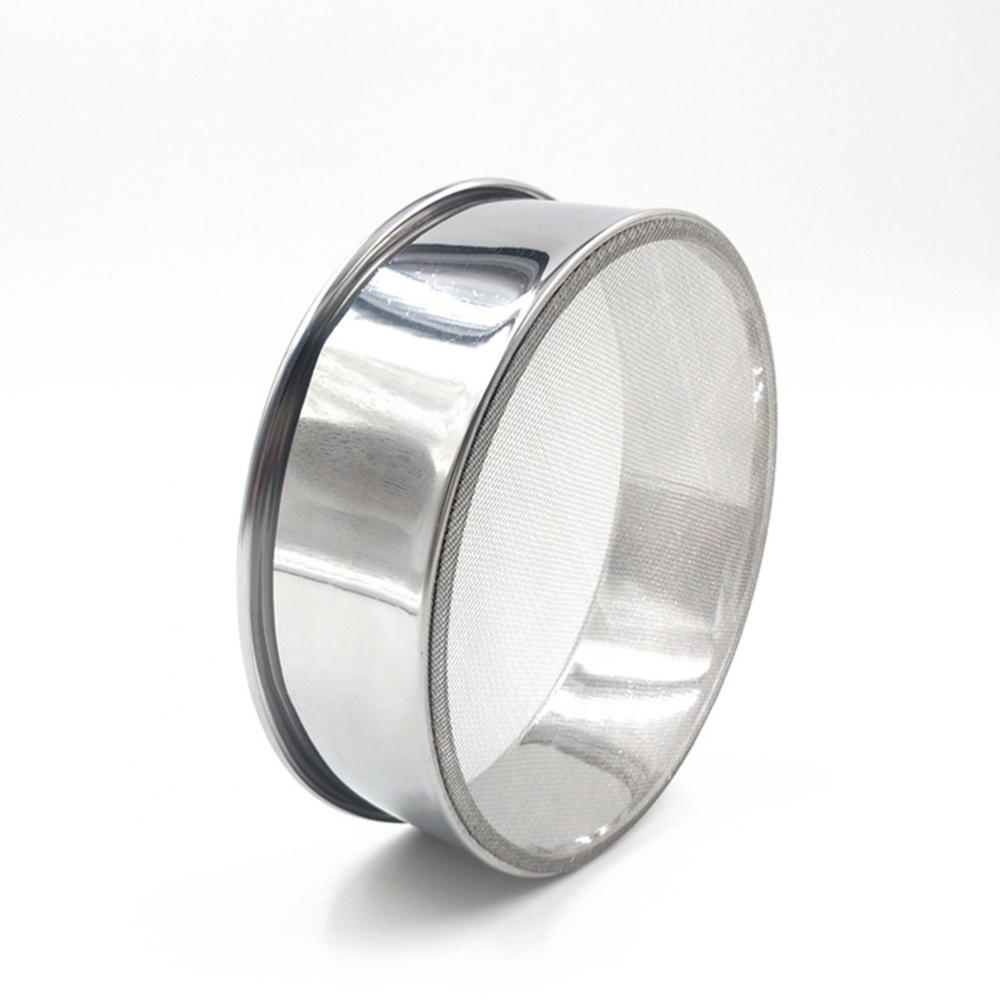 Tamiz de harina de acero inoxidable seguro y duradero, filtro de criba, herramienta de cocina, accesorios de cocina