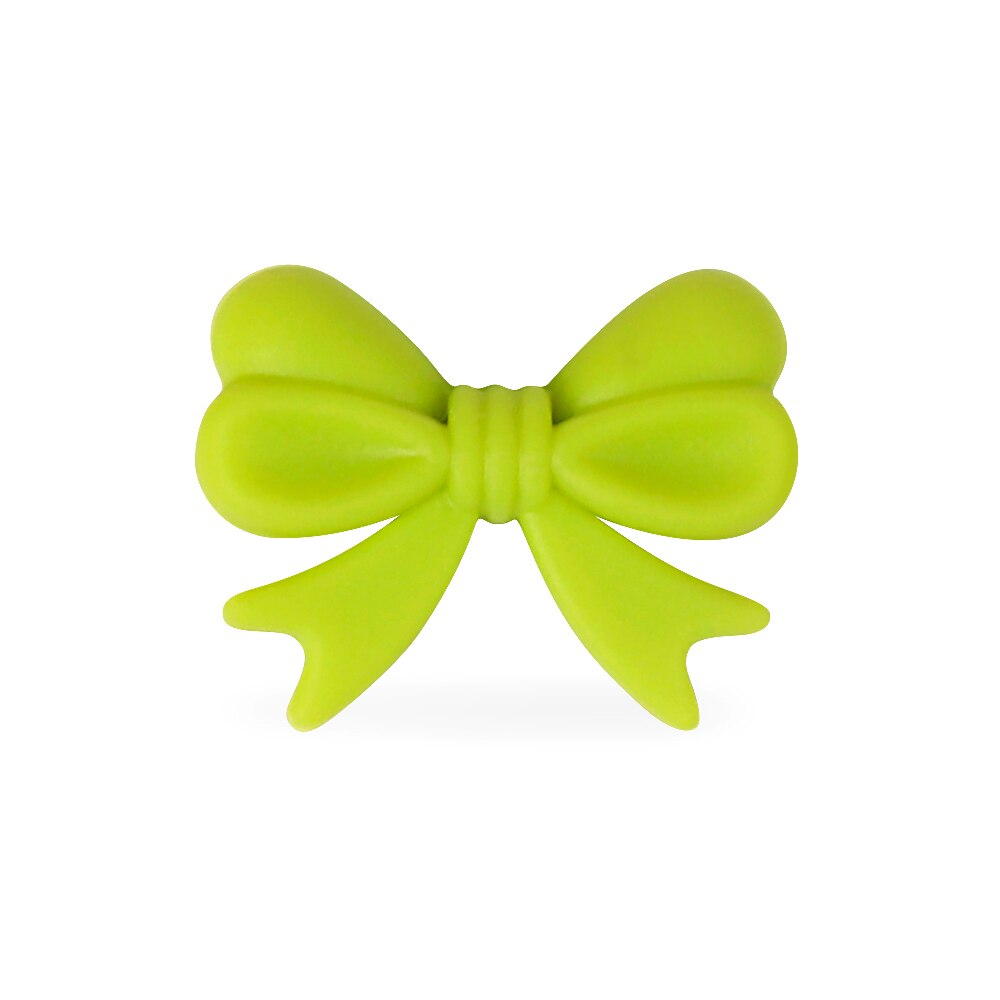 *20 st tecknade silikonpärlor bpa gratis fluga barnmatskvalitet tandningshalsband diy bowknot tuggbar barnbarns tandning: F008