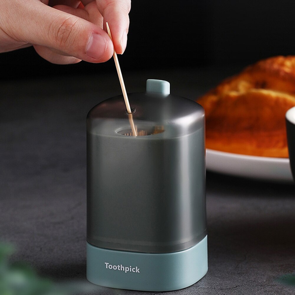 Self Toothpick Box Portable Toothpick Holder Container Restaurant Kitchen Toothpicks Dispenser Home Items9.5x5.5cm