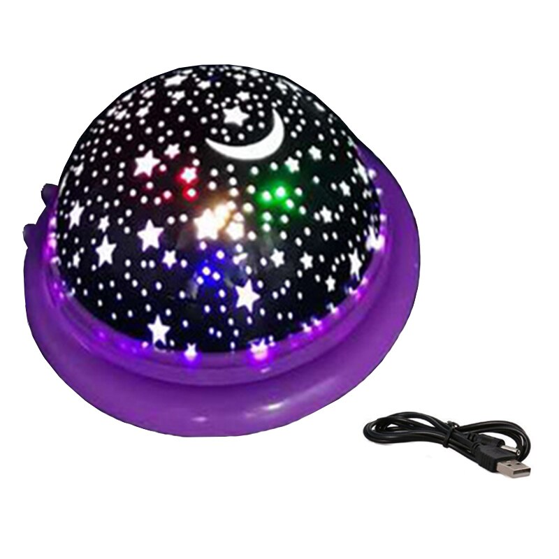 Hemel projector ster maan melkweg nachtlampje voor kinderen kinderkamer decoratie projector roterende kinderkamer nachtlampje led babylamp: 3