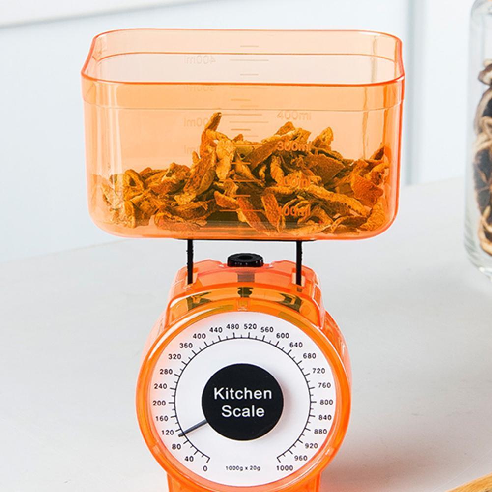 1Pc 1Kg Mechanische Keukenweegschaal Schaal Gram Schaal Schalen Kom Schaal Schaal Schaal Mechanische Lente Koken kitch Y1S0