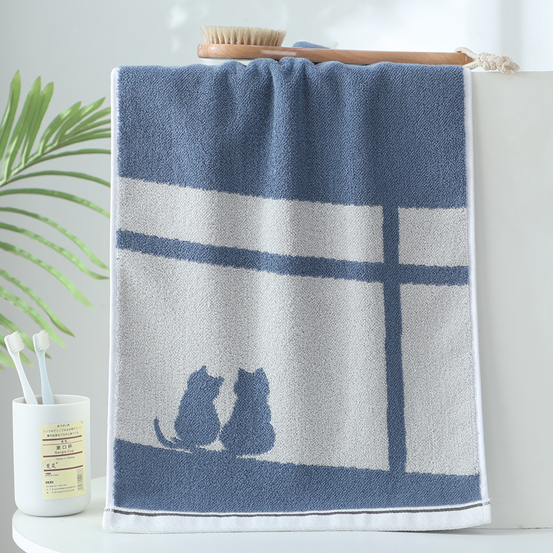 Toalla de algodón gruesa con hilo de color puro de doble cara, toalla facial suave y absorbente, toalla deportiva y de belleza para el hogar: 27 #