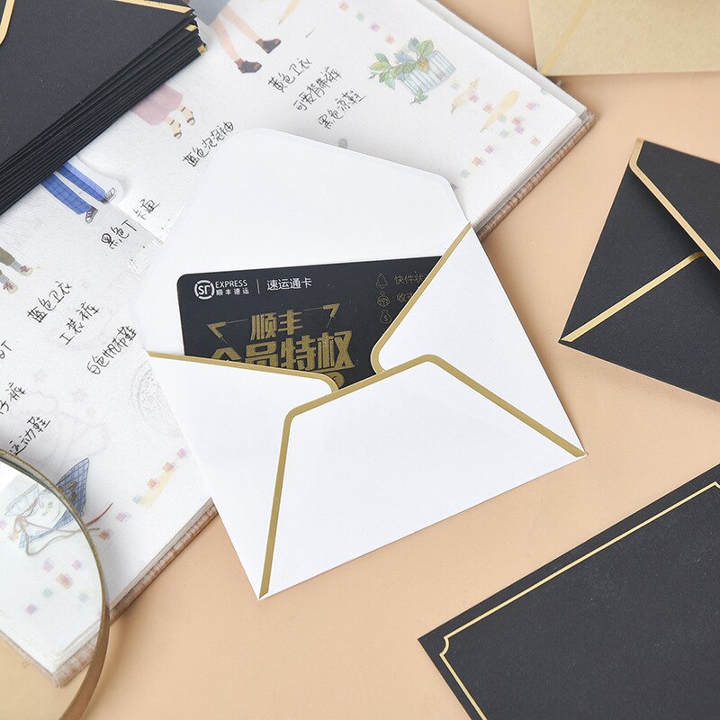 Mini-enveloppe 10x7.5cm, lot de 10 pièces, carte de membre, enveloppe de carte bancaire