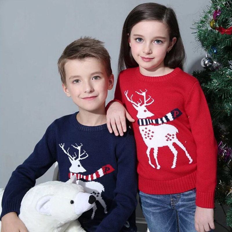 5-12Y adolescenti ragazze ragazzi maglione natalizio inverno autunno abbigliamento per bambini maglieria Pullover maglioni caldi per il nuovo anno 2022