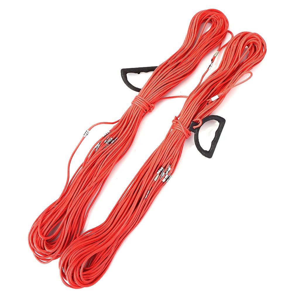 30/50M Wear-resistant Nylon Steel Wire Cord Measuring Rope for Playground Road Survey Engineering Construction Ruler