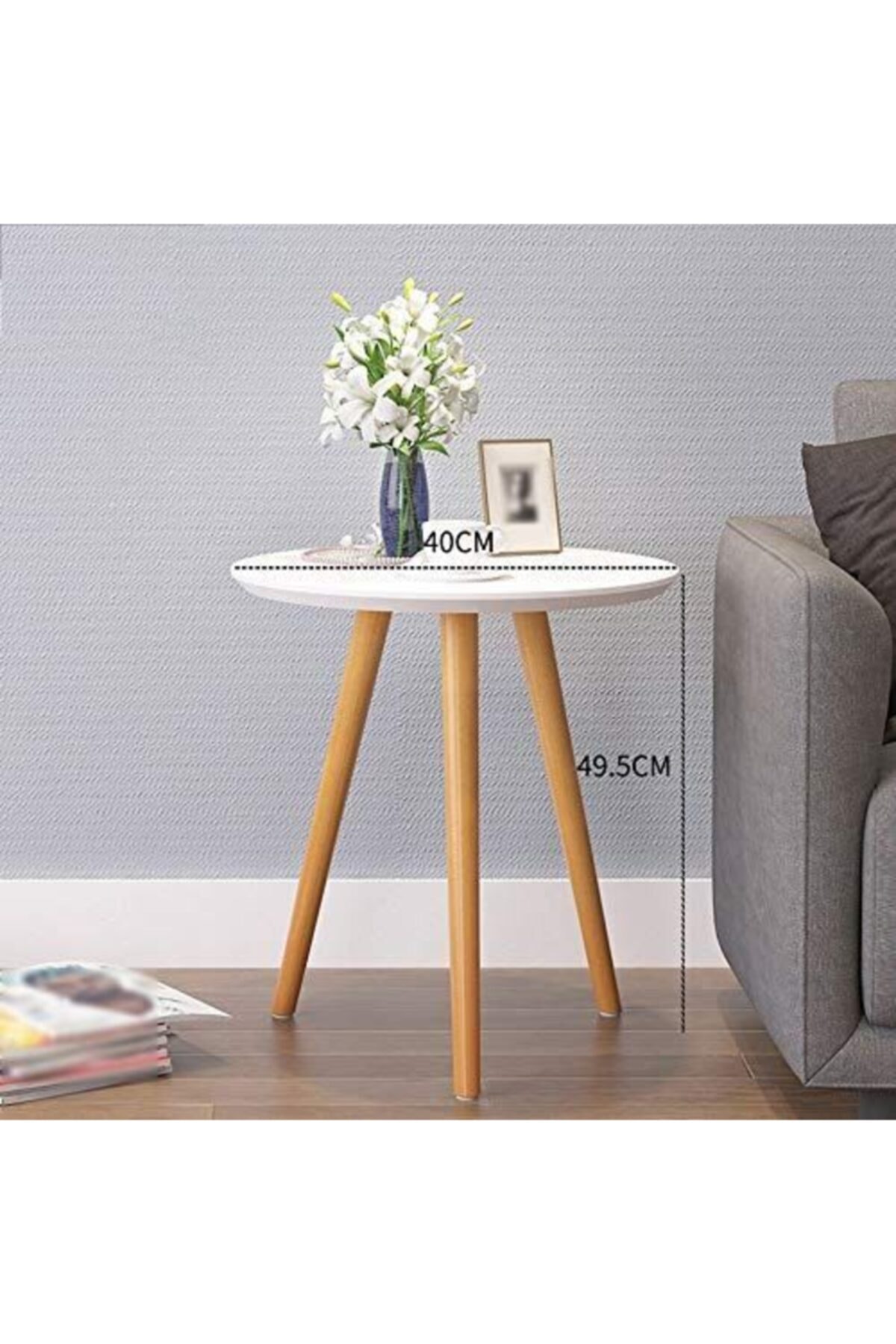 Nordic Simple Small Tea Table Corners Round Coffee Table Living Room Mini Sofa Side Table