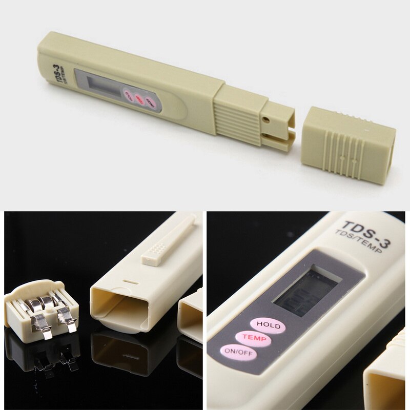 Water Quality Tester Digitale LCD Water Testen PenTDS Meter Tester 0-9990 PPM TempMeasuringPortableDetection Pen