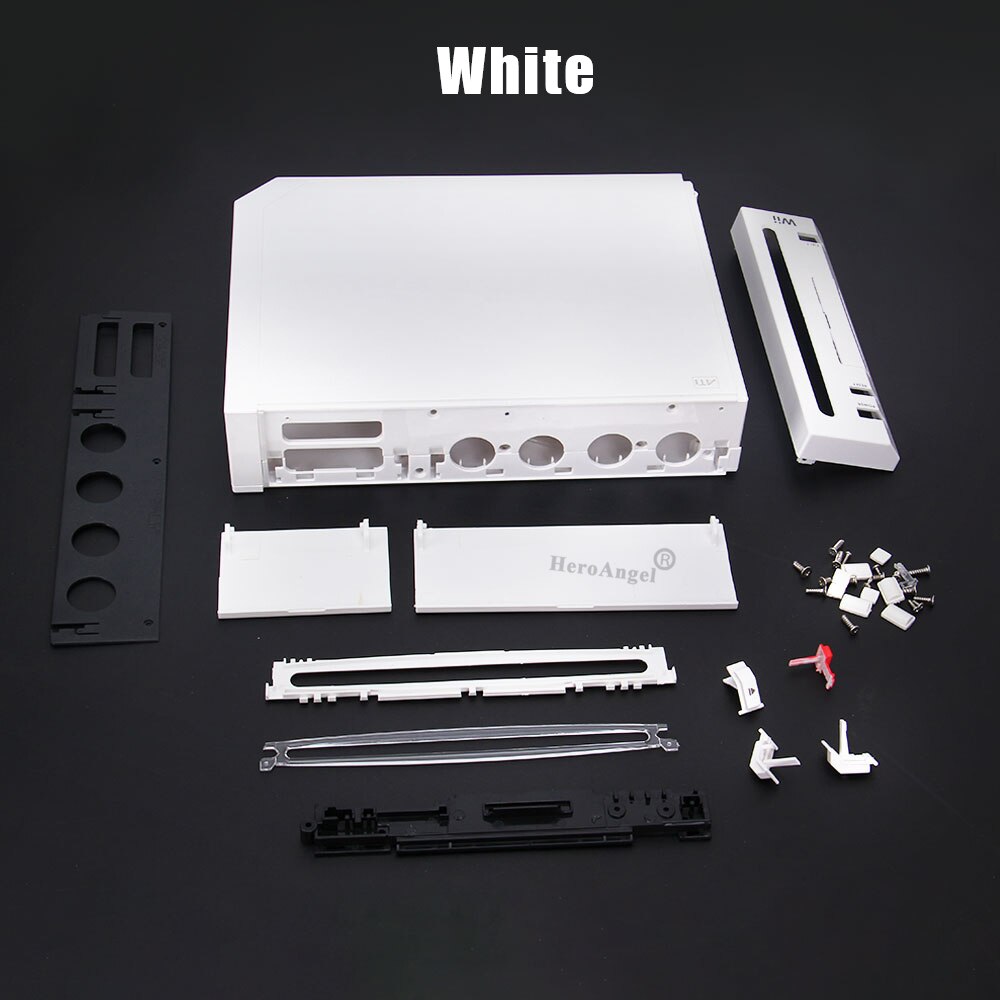 Mit Einzelhandel Verpackung Abdeckung Gehäbenutzen fallen für Wii Nintendo Wii Konsole Ersatz Gehäbenutzen Hülse mit voll Einzelhandel Teile Dropshippin: Weiß