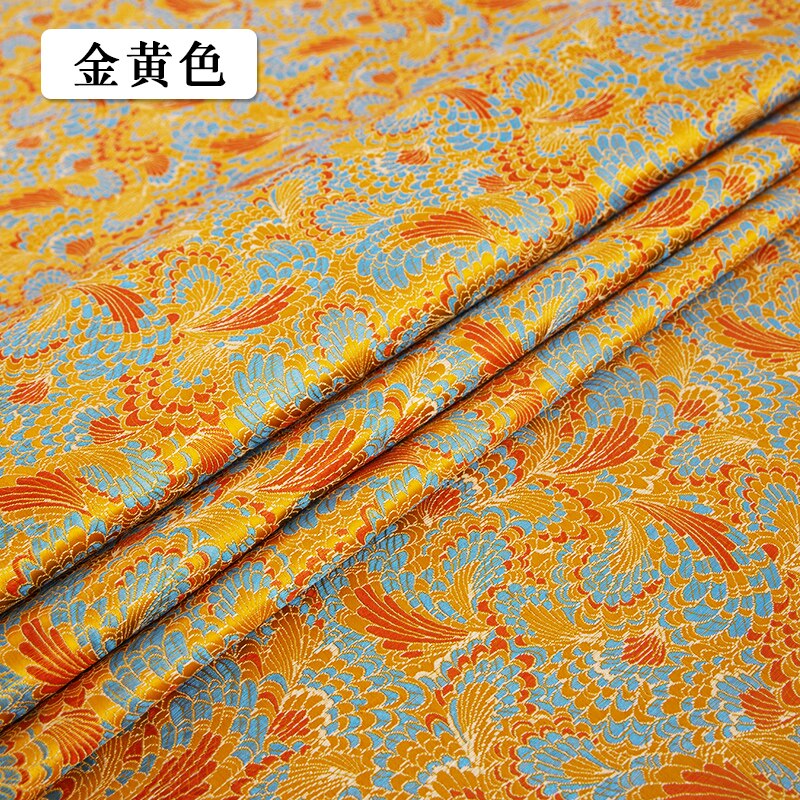 Chinese imitation silk style brocade pattern jacquard pattern fabrics cheongsam kimono diy damask sewing material