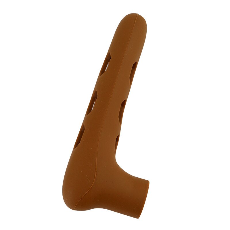 Pomo para manija de puerta pomo de silicona cubierta de seguridad Protector para bebés para el hogar productos de protección para niños anticolisión: coffee