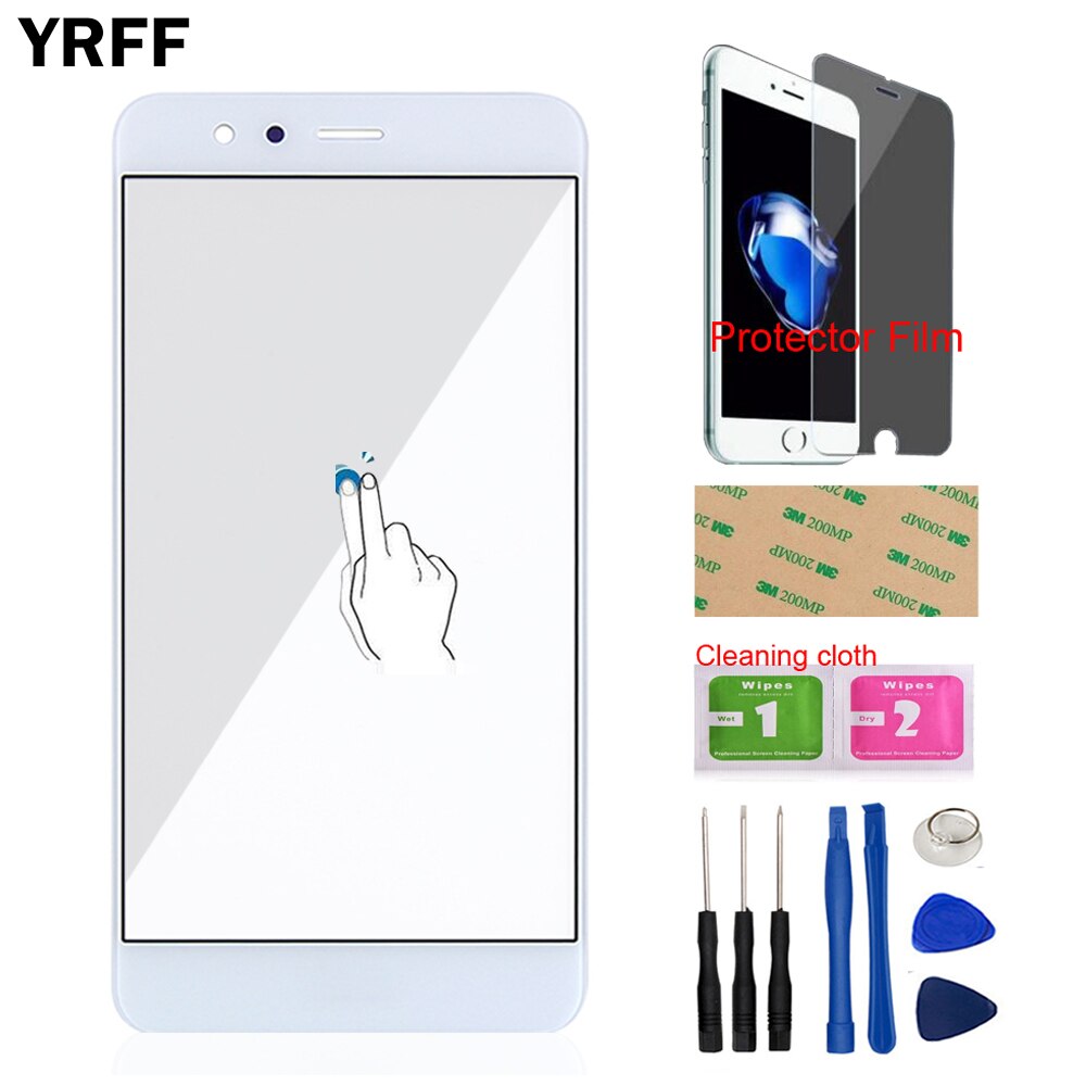 Mobiele Voor Glas Voor HuaWei P10 Lite (geen Touch Screen Digitizer Panel) voor Outer Glas Tools + Protector Film Lijm