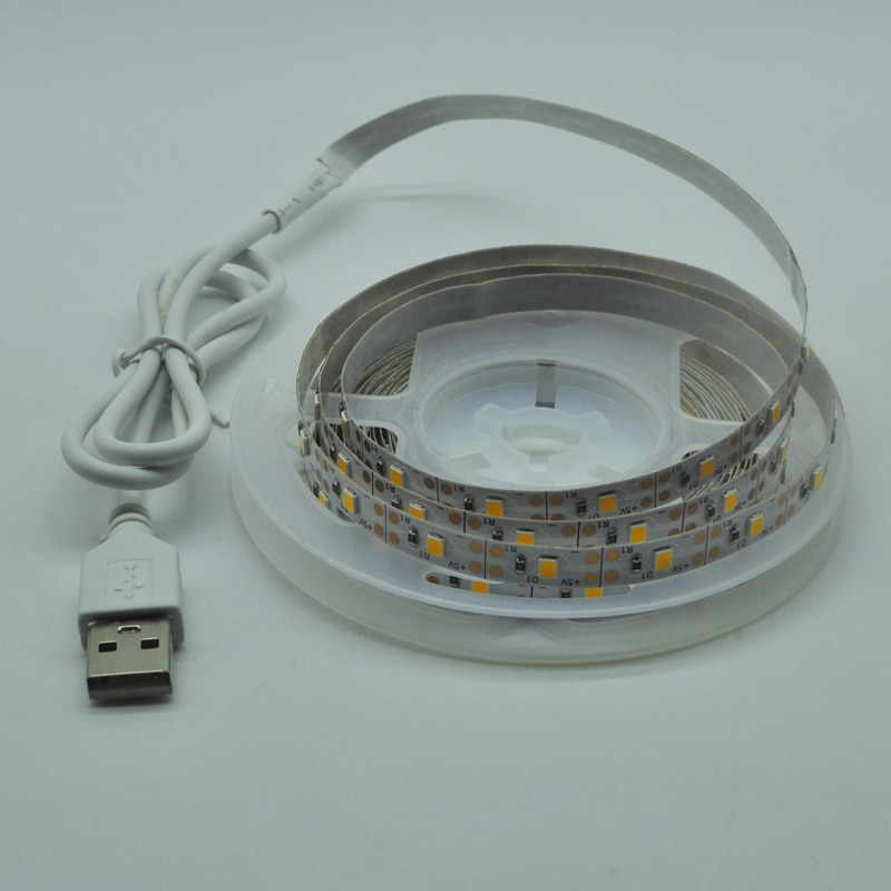 LED Streifen Licht flexibel Lampe 1M 2M 3M 4M 5M Klebeband Diode SMD 2835 DC5V schreibtisch Bildschirm TV Hintergrund Beleuchtung USB Kabel 3 Schlüssel Kontrolle