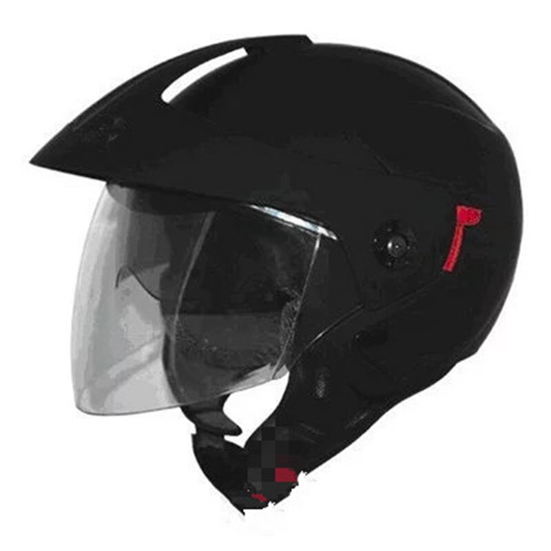 Masei-Cascos de Motocross con doble lente, casco de moto, Jet, Vintage, rubí, 3/4, 5 colores