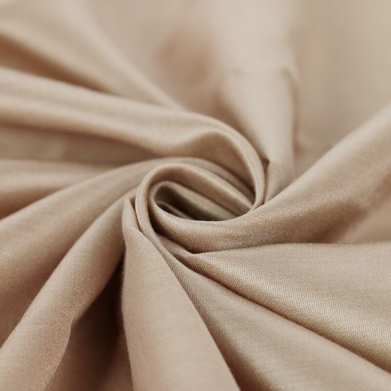 50cm*140cm kamel klänning pyjamas material siden bomull charmeuse tyg skjorta foder gör-det-själv-kläder
