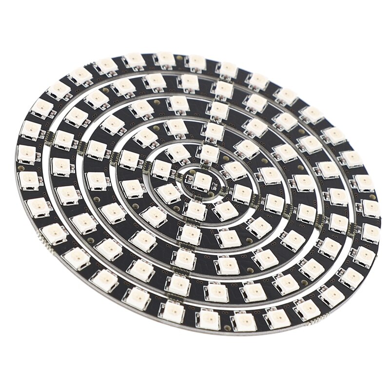 WS2812 SK6812 Radius 110mm LED Ring 5050 DC5V DIY LED Ring Built-In RGB Addressable LED Ring 93 Bits LEDs