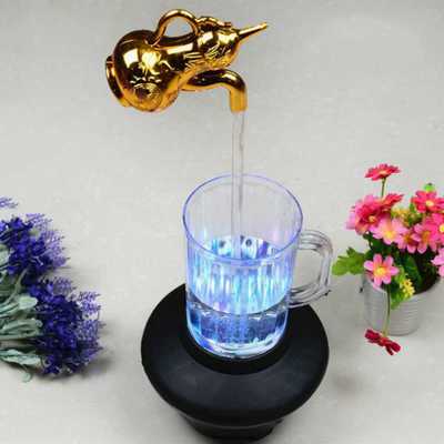 Magische kraanlamp kleurrijke magische kraan persoonlijkheid waterkolomlamp sfeerverlichting led waterkoker: B