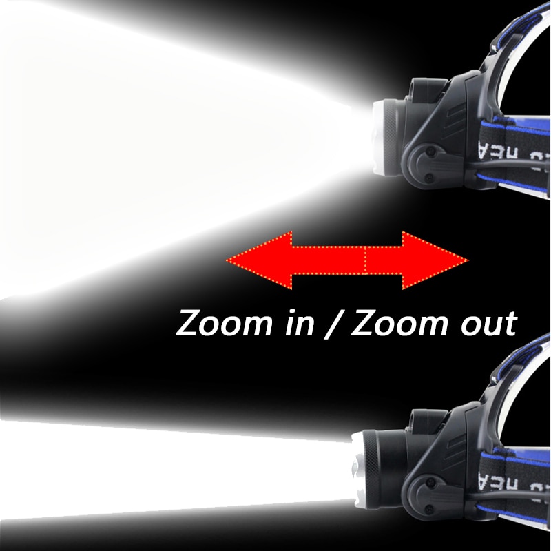 Sensor Headlight Camping Flashlight Head Light Torch Lamp Bulbs USB Rechargeable LED Headlamp 3000lm XM-L2 T6 Body Motion