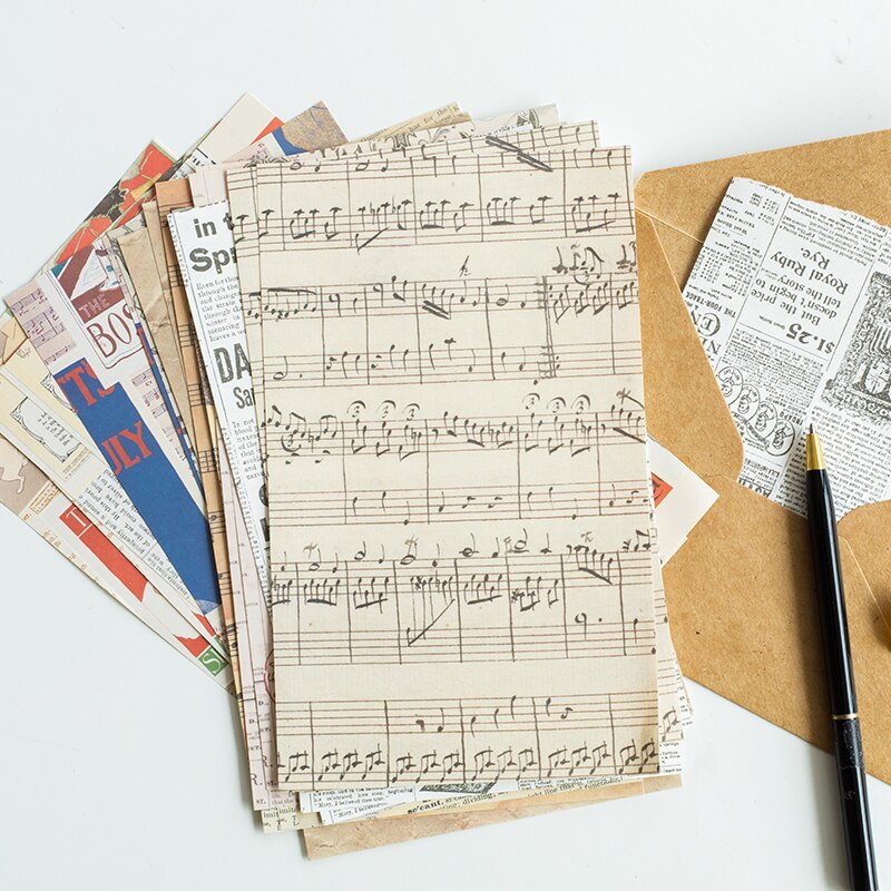 31 Uds tiempo y espacio Mark Series Material de fondo de papel de diario planificador Scrapbooking decorativo Vintage papel para manualidades DIY