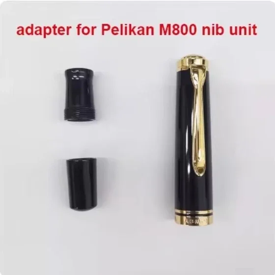 Admok M800 Pen Acrylic Piston Fountain Pen Schmidt Nib F M B 0.5 0.7 1.0MM Nib Golden Clip Writing Office Pen