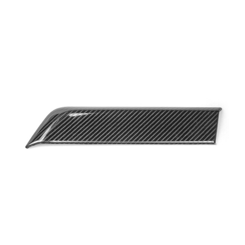 Panel de mechero frontal de acero inoxidable para coche Volkswagen, cubierta embellecedora con marco USB, accesorios de pegatina, para VW Golf 8 MK8 2022: A Carbon Fiber