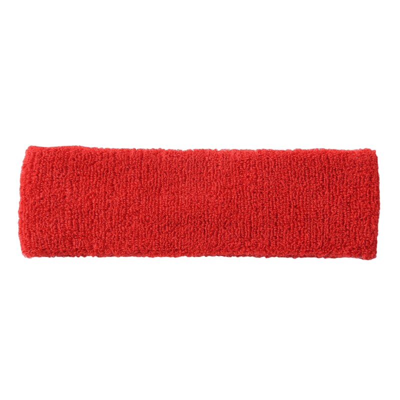 Katoen Elastische Zweetband Basketbal Sport Hoofdband Vrouwen Mannen Gym Fitness Zweet Haarband Volleybal Tennis Running: red