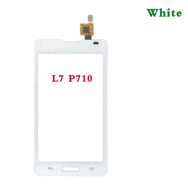 4,3 "para LG Optimus L7 II P710 P713 y L7 II 2 Dual P715 P716 Sensor de pantalla táctil Panel de lente de vidrio exterior: P710 White No Tool