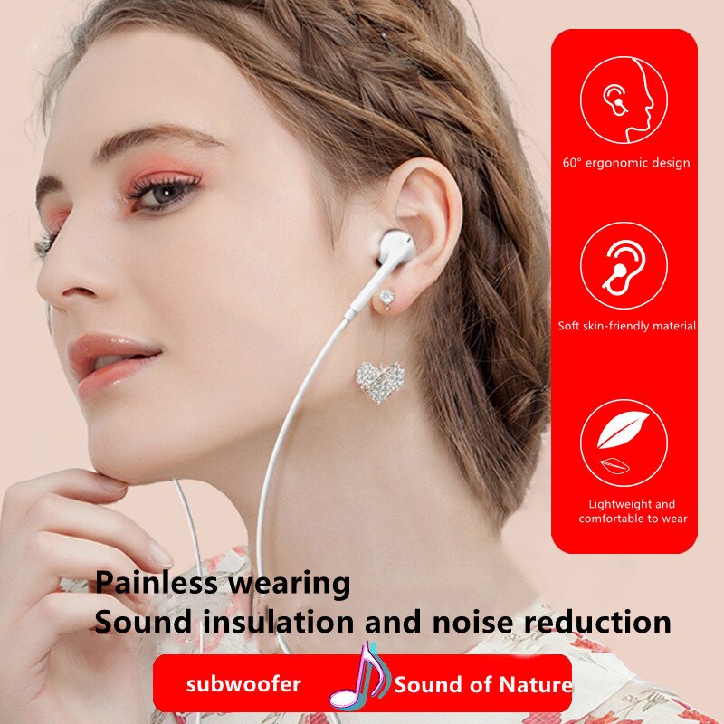 in-Ohr Kopfhörer Universal- Android IOS Stereo Headset mit mikrofon Schwere Bass 3,5mm Verdrahtete Kopfhörer Subwoofer Schmerzlos Hörer