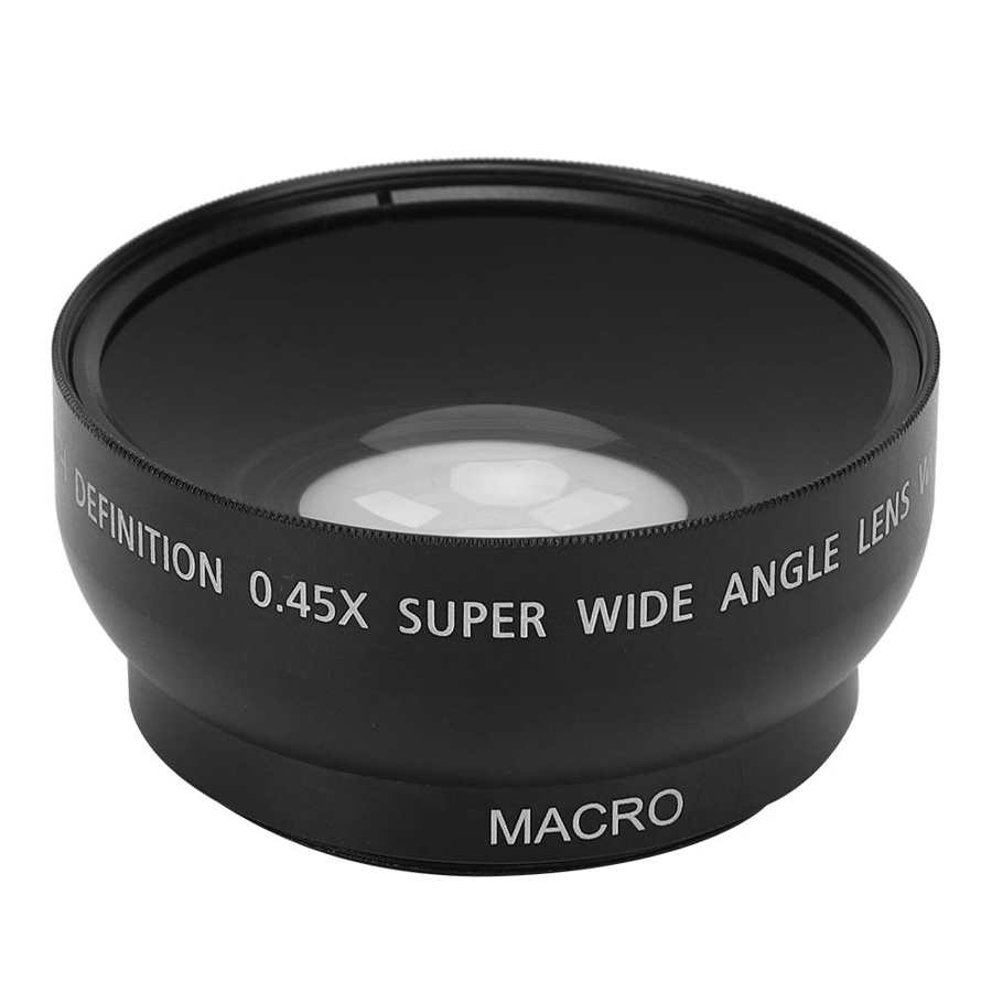 JSR 1155 Advanced 49MM 0.45X Wide Angle Macro Lens Fit for All 49MM Diameter Camera Lenses Wide Angle Lens Camera Lens