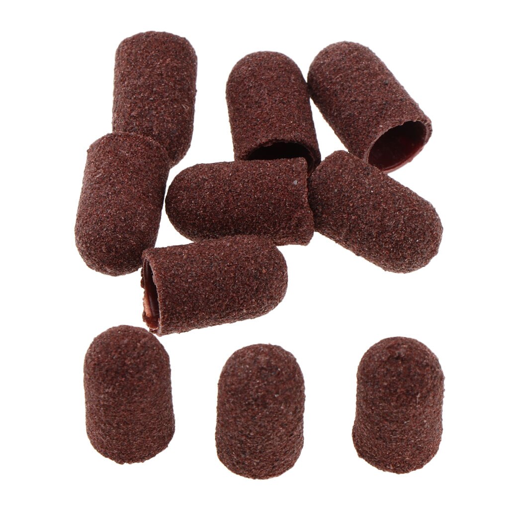 10 stuks/partij nail art schuurbanden bruine vijl gellakremover manicure pedicure nagelmachine nagelgereedschap: 713mm
