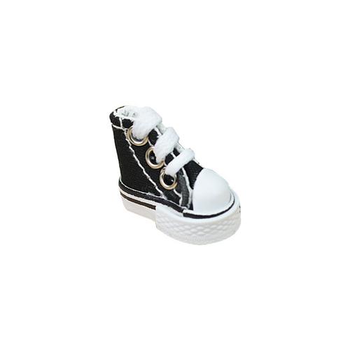 1 pièces Mini doigt chaussure réaliste mignon Skate Board chaussure toile touche chaussure pour doigt break dance touche: Black