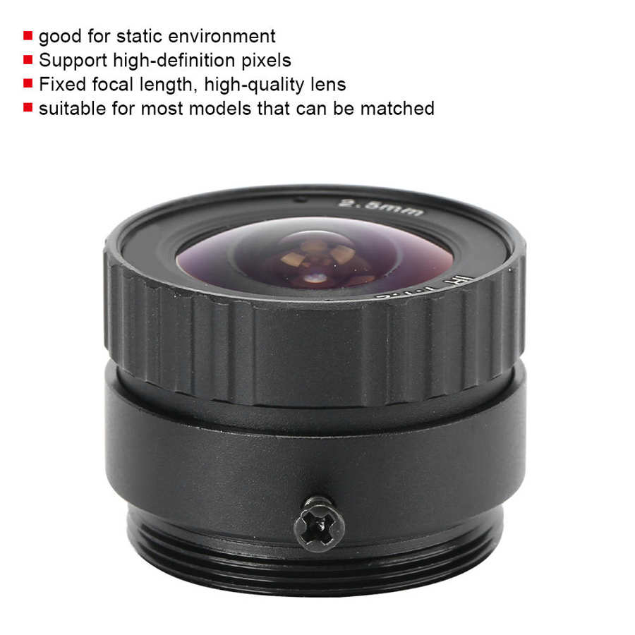 Camera Lens Camera Lens CCTV Lens CCTV Fixed Lens 2.5mm 3MP Mount CS High Definition for Camera Fixed Lens Fixed Lens