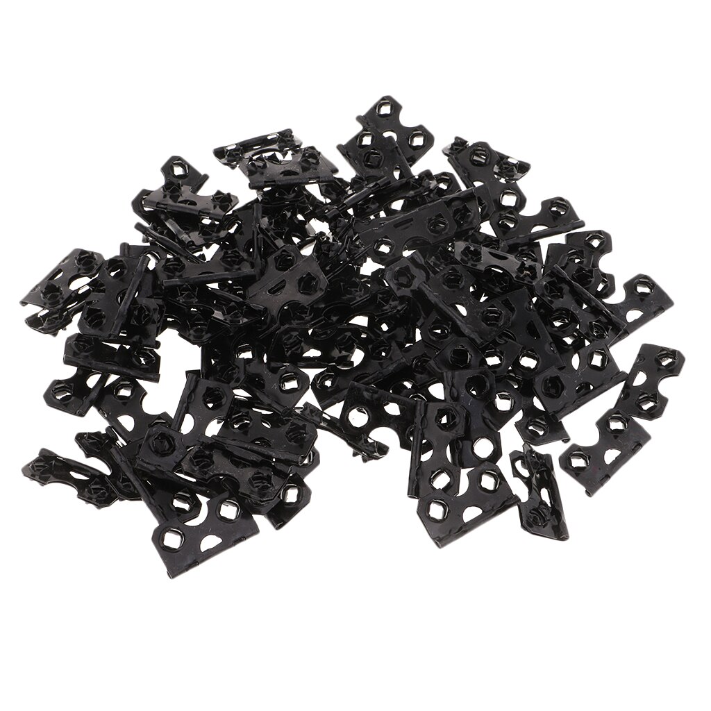 100pcs Metal Black Frame Support Stand Hinges Picture Art Photo Frame Fixing