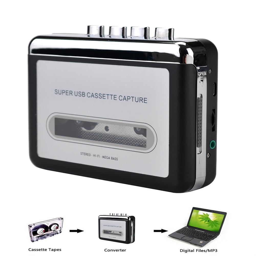 Reproductor de Cassette a Mp3, convertidor de captura, reproductor de Audio, convertidor de cinta en cinta a pc, 1 unidad