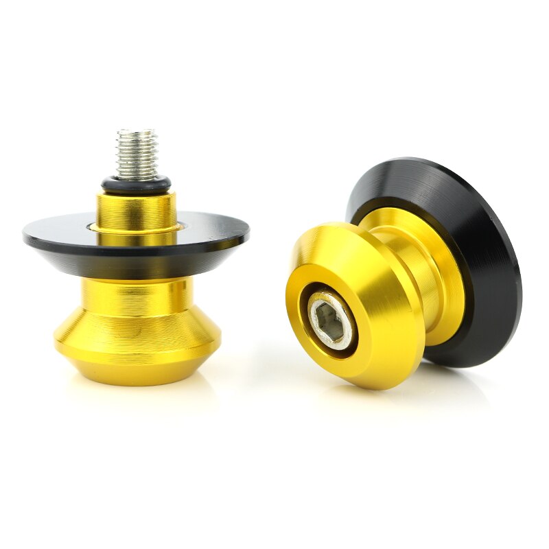 Voor Yamaha YZF-R1 R6 MT01 MT-01 MT03 MT-03 MT-125 MT-25 Motorfiets Aluminium Swingarm Stand Spoelen Spoelen Slider: gold