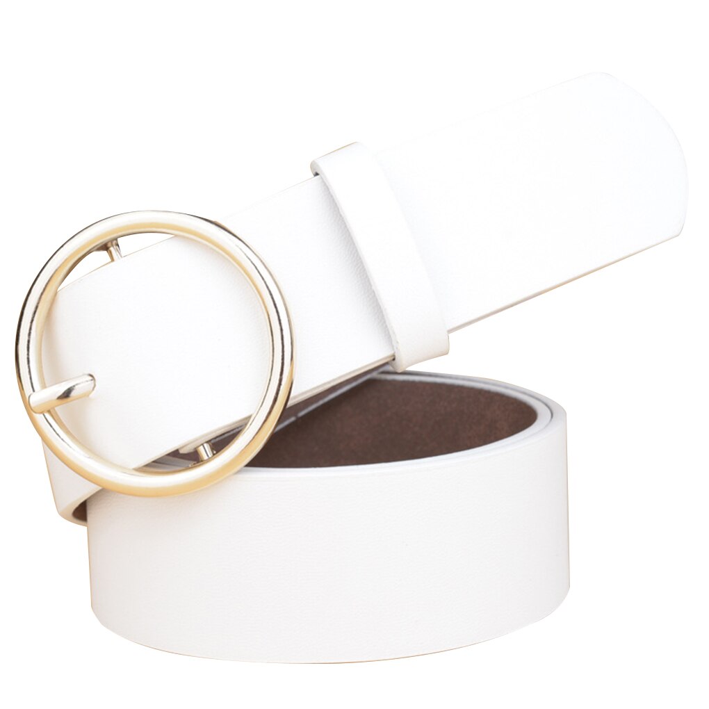 Women Waist Leather Belts Solid Color Dresses Belt Pin Buckle Dresses Belts Formal: NO2